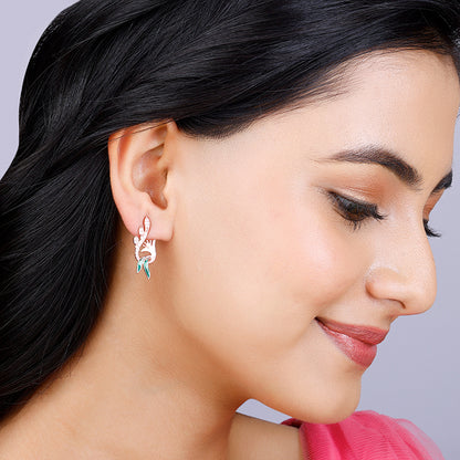 Bhumi Rose Gold Musli Blossom Earrings