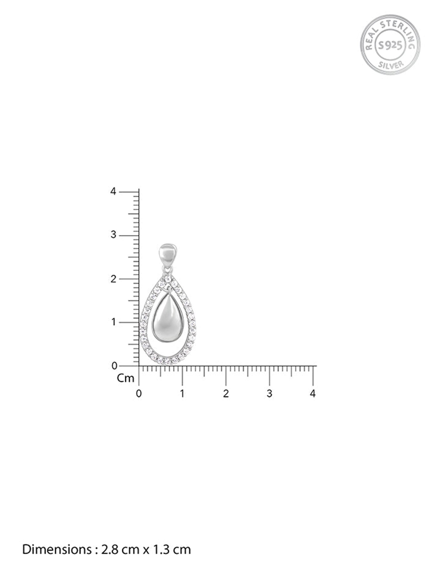 Silver Dual Teardrop Earrings