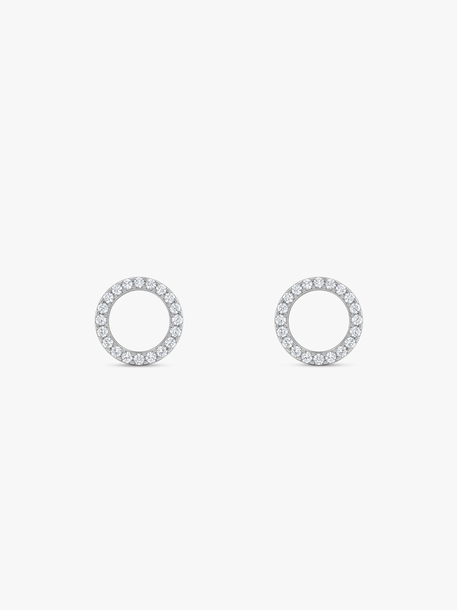 Silver Circle of Joy Earrings