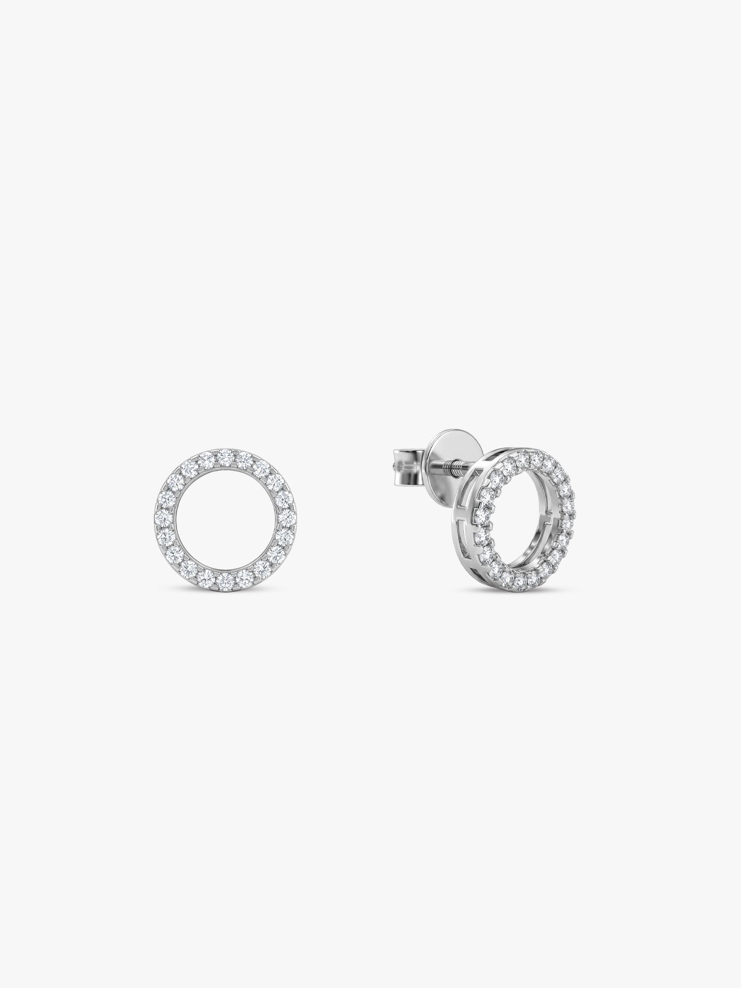 Silver Circle of Joy Earrings