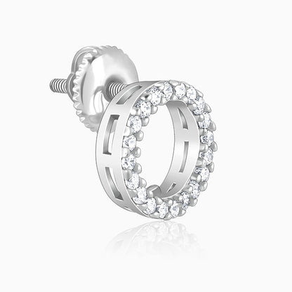 Silver Circle of Joy Earrings