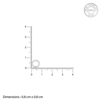 Silver Circle of Joy Earrings