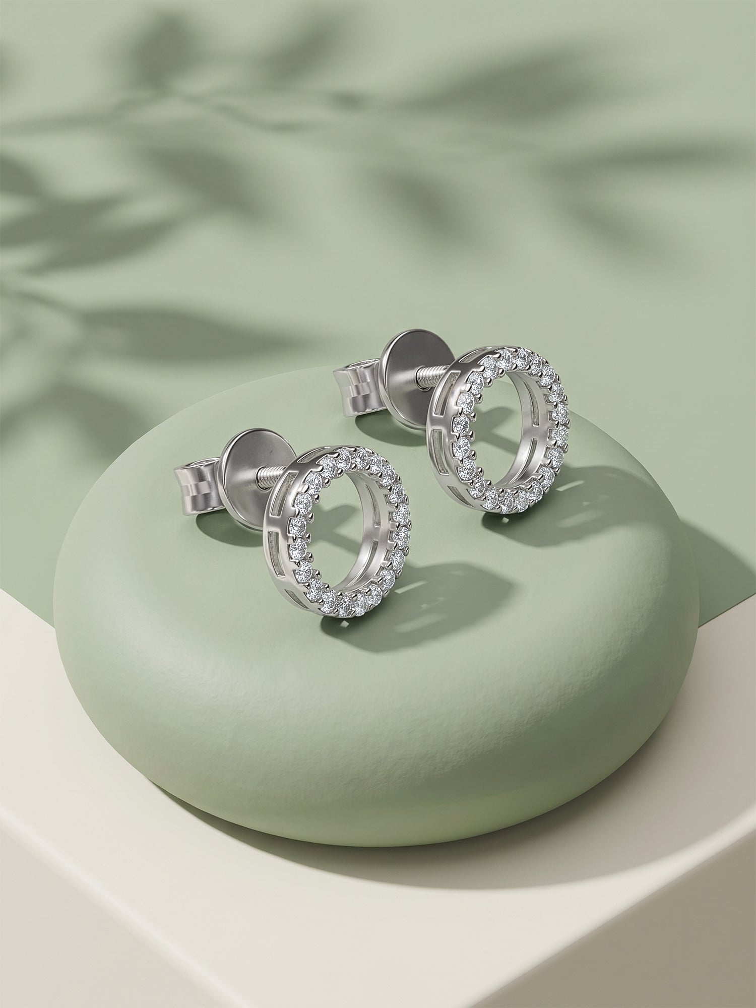 Silver Circle of Joy Earrings