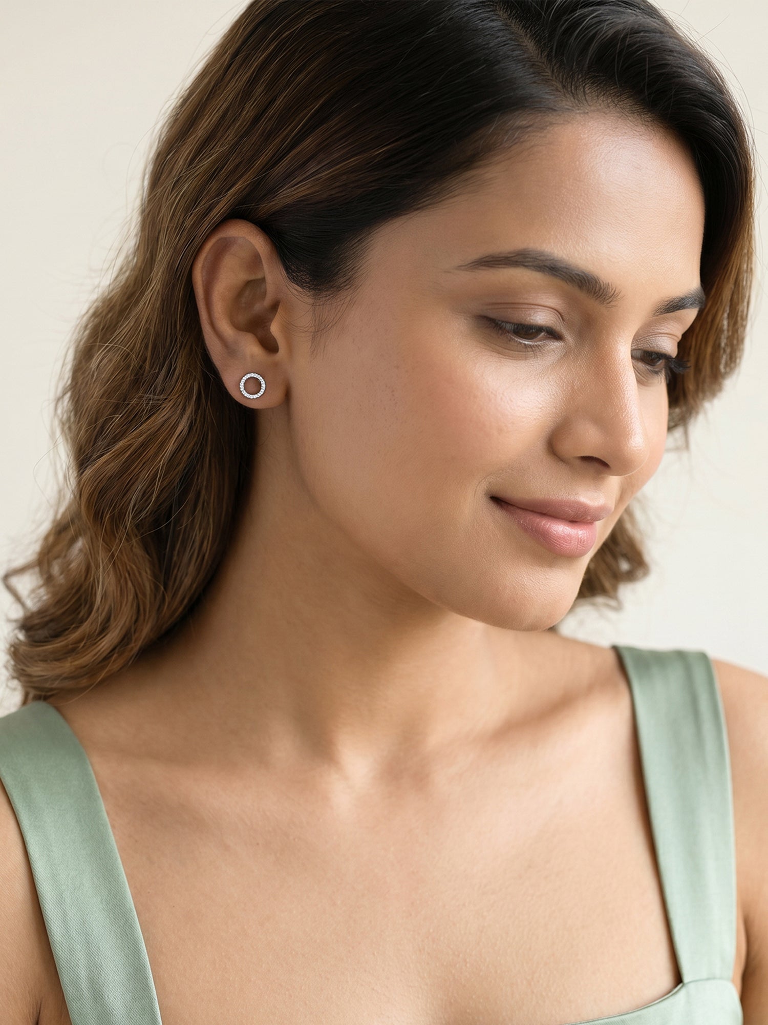 Silver Circle of Joy Earrings
