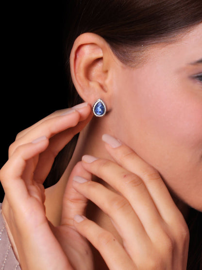 Silver In the Mood for Blues Earrings