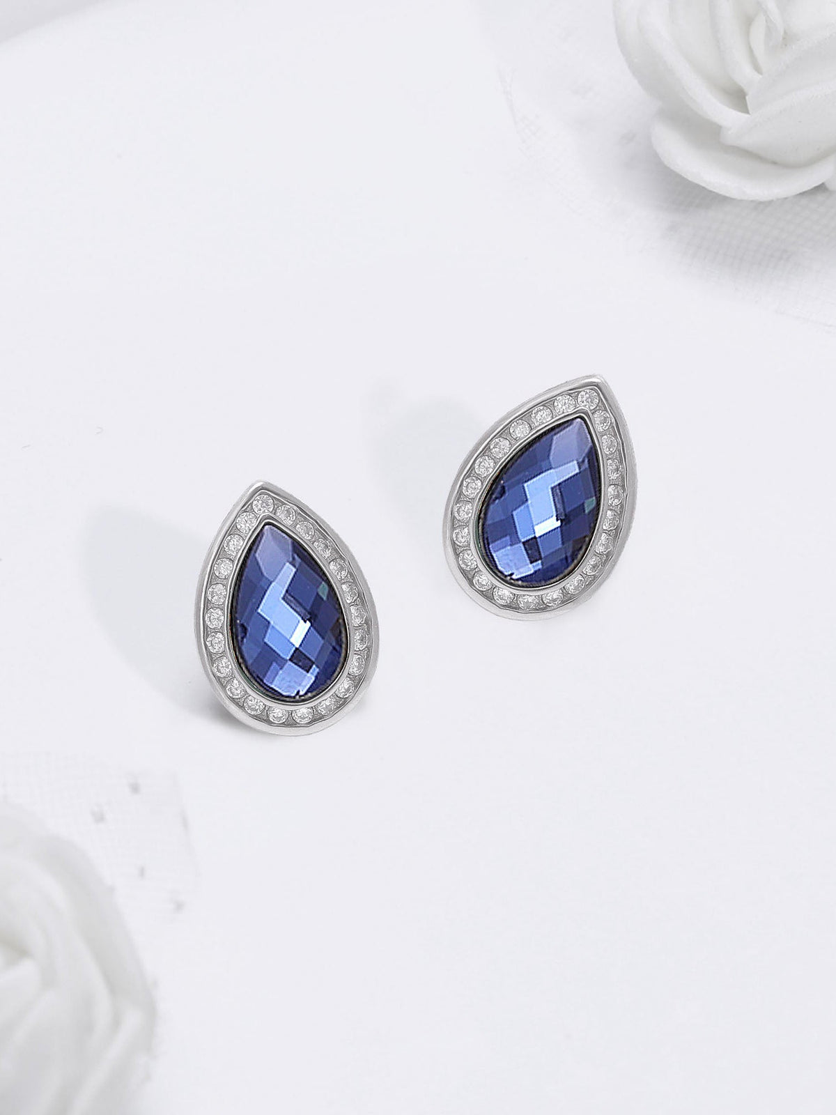 Silver In the Mood for Blues Earrings