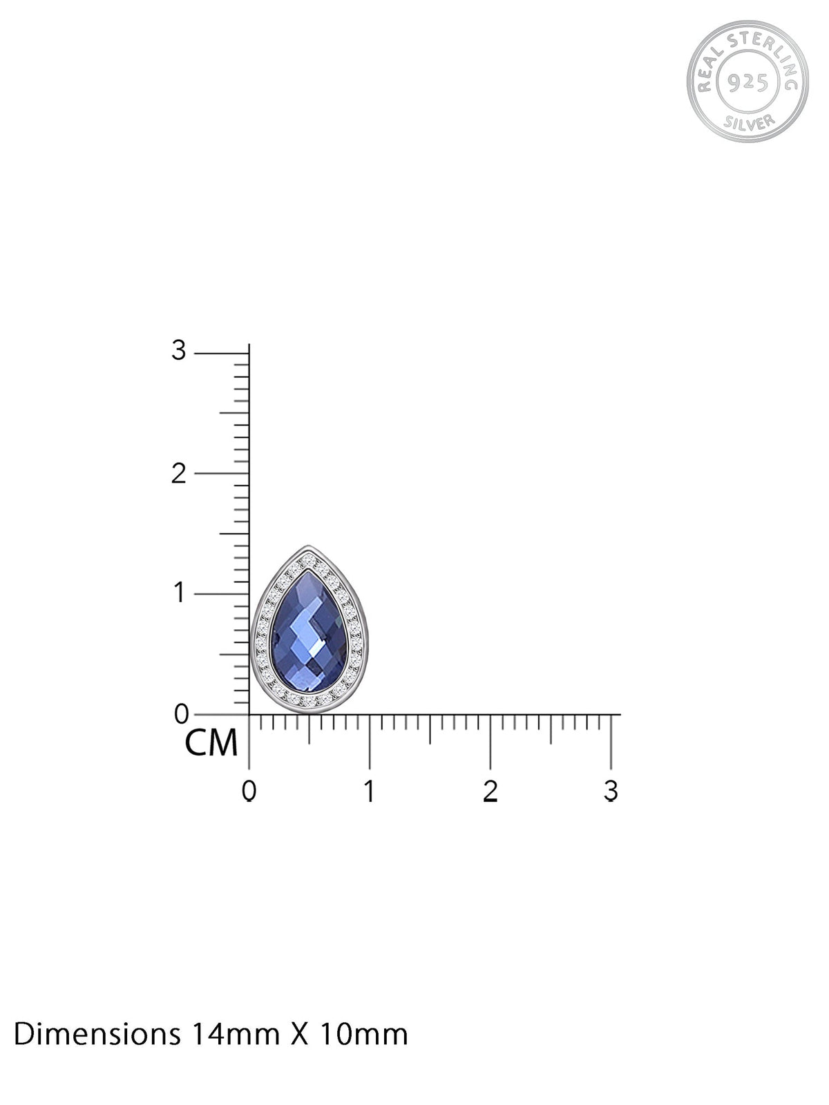 Silver In the Mood for Blues Earrings