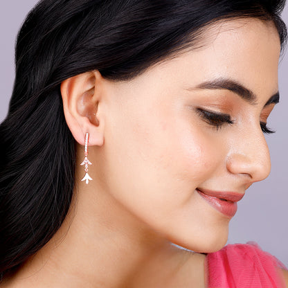 Rose Gold Musli Drops Earrings