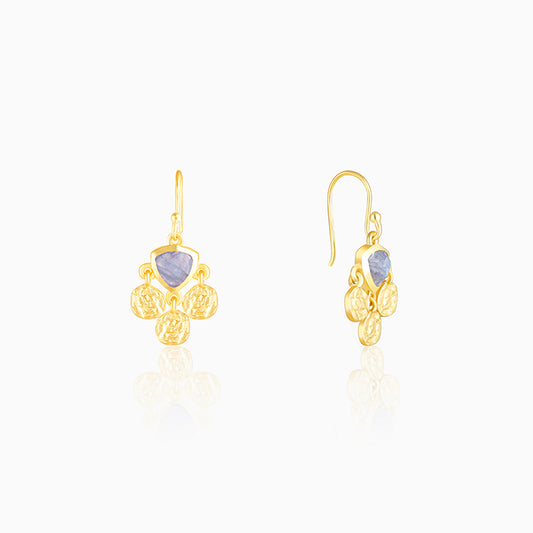 Golden Chalcedony Dangler Earrings
