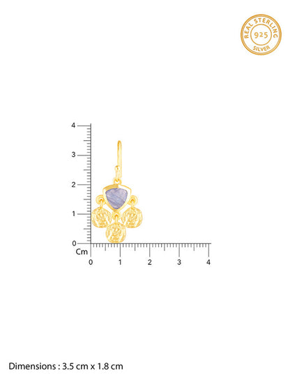 Golden Chalcedony Dangler Earrings