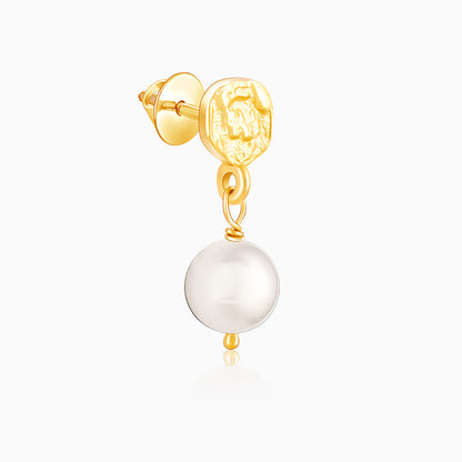 Golden Pearl Elegance Earrings