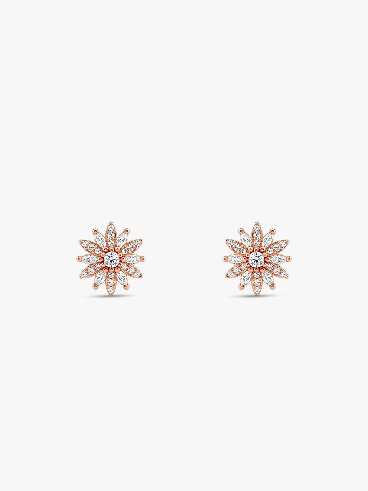 Rose Gold Fresh Flora Earrings