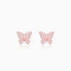 Rose Gold Skipper Butterfly Earrings