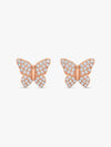 Rose Gold Skipper Butterfly Earrings