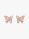 Rose Gold Skipper Butterfly Earrings