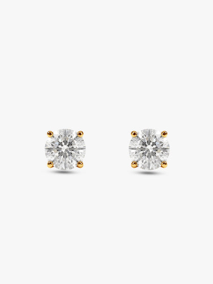 Golden Zircon Earrings