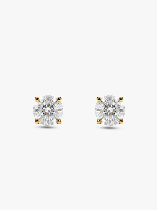 Golden Zircon Earrings