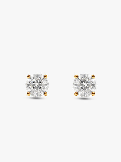 Golden Zircon Earrings