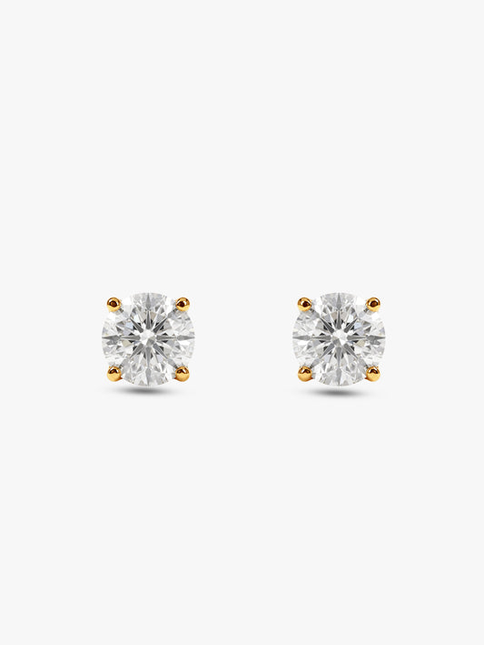 Golden Zircon Earrings