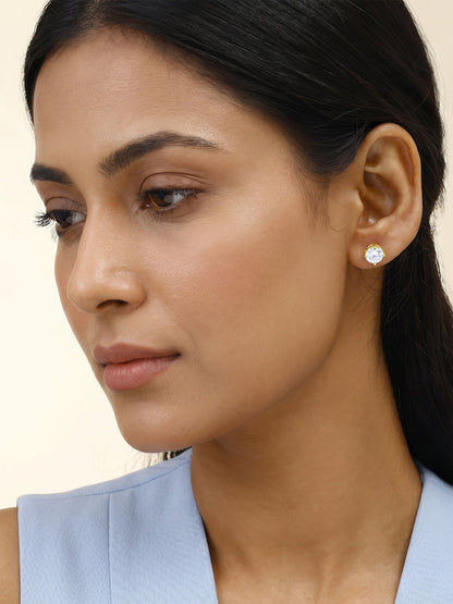 Golden Zircon Earrings