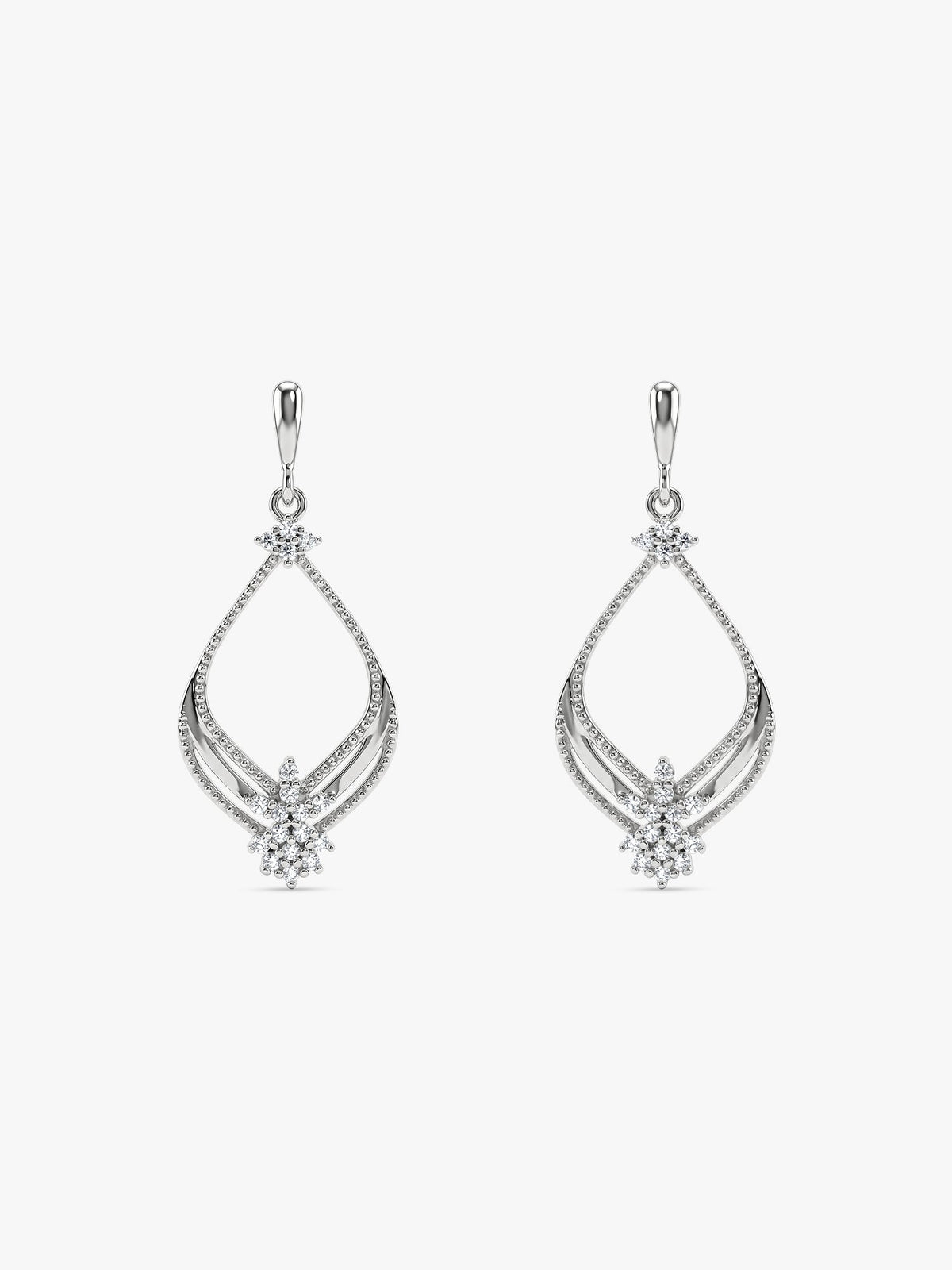Silver Princess Earrings