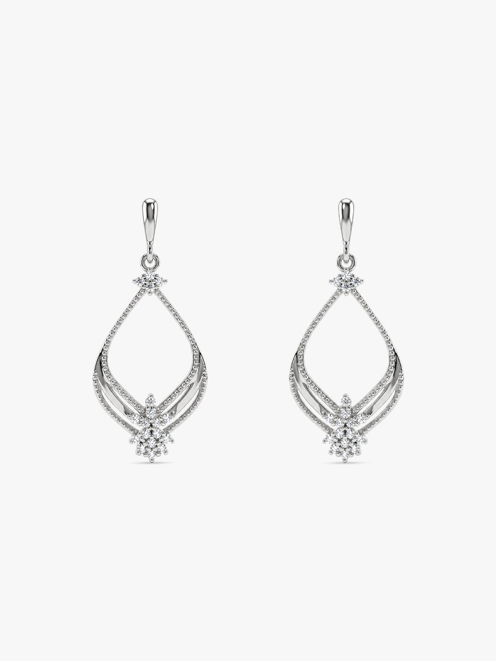 Silver Princess Earrings