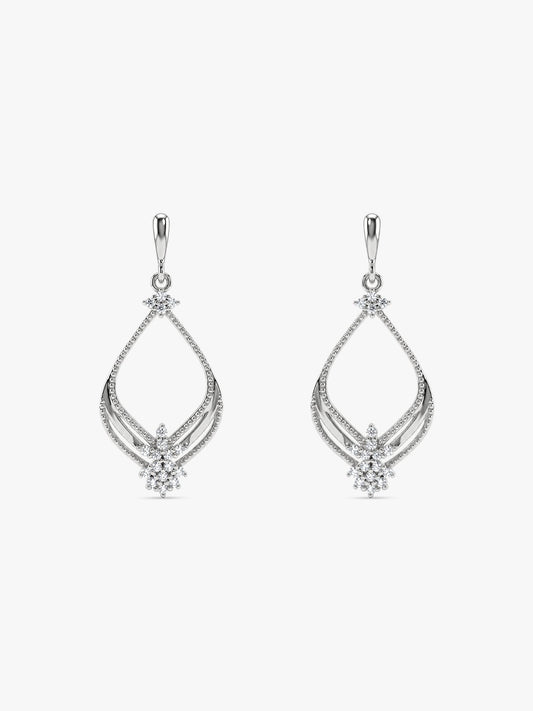 Silver Princess Earrings