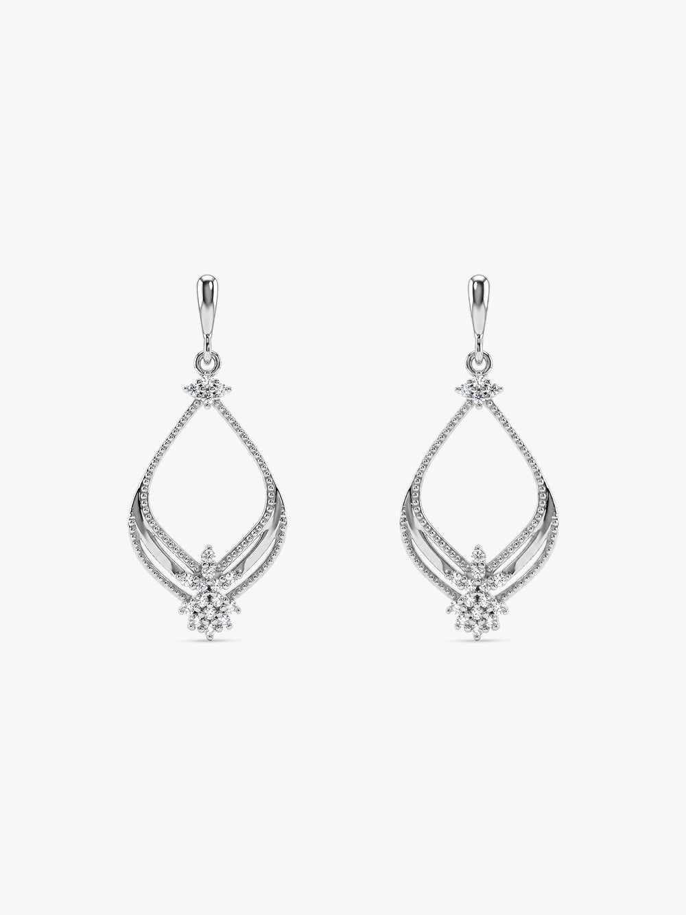 Silver Princess Earrings