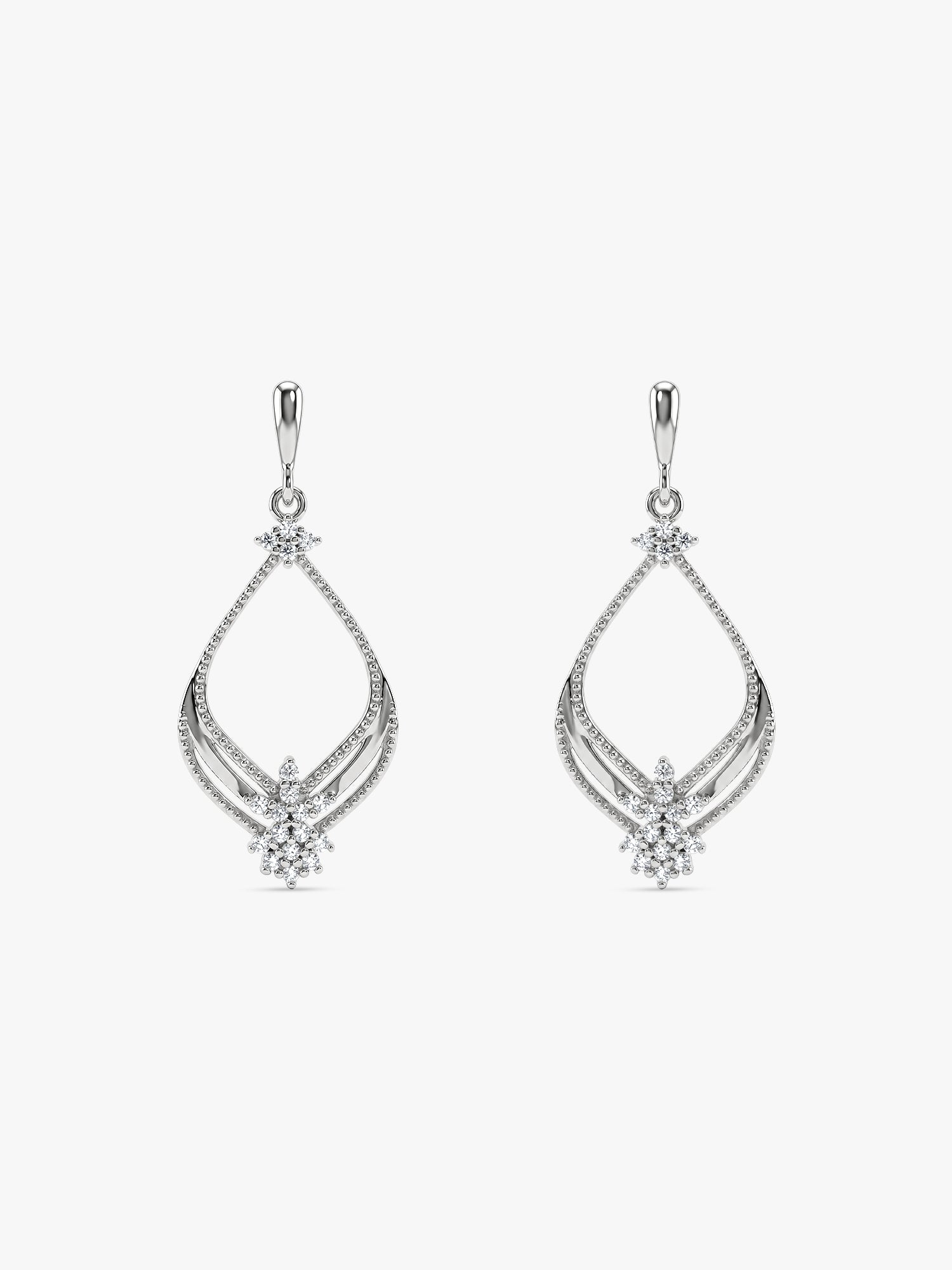 Silver Princess Earrings
