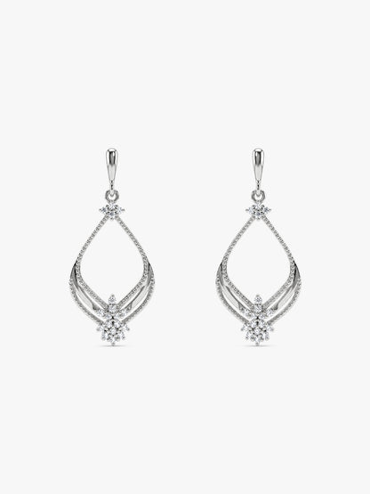 Silver Princess Earrings