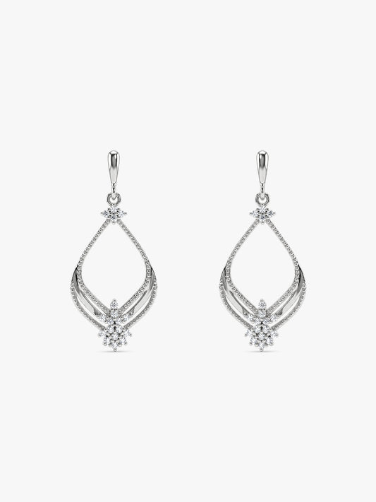 Silver Princess Earrings