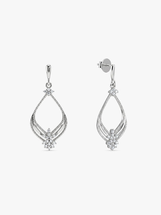 Silver Princess Earrings