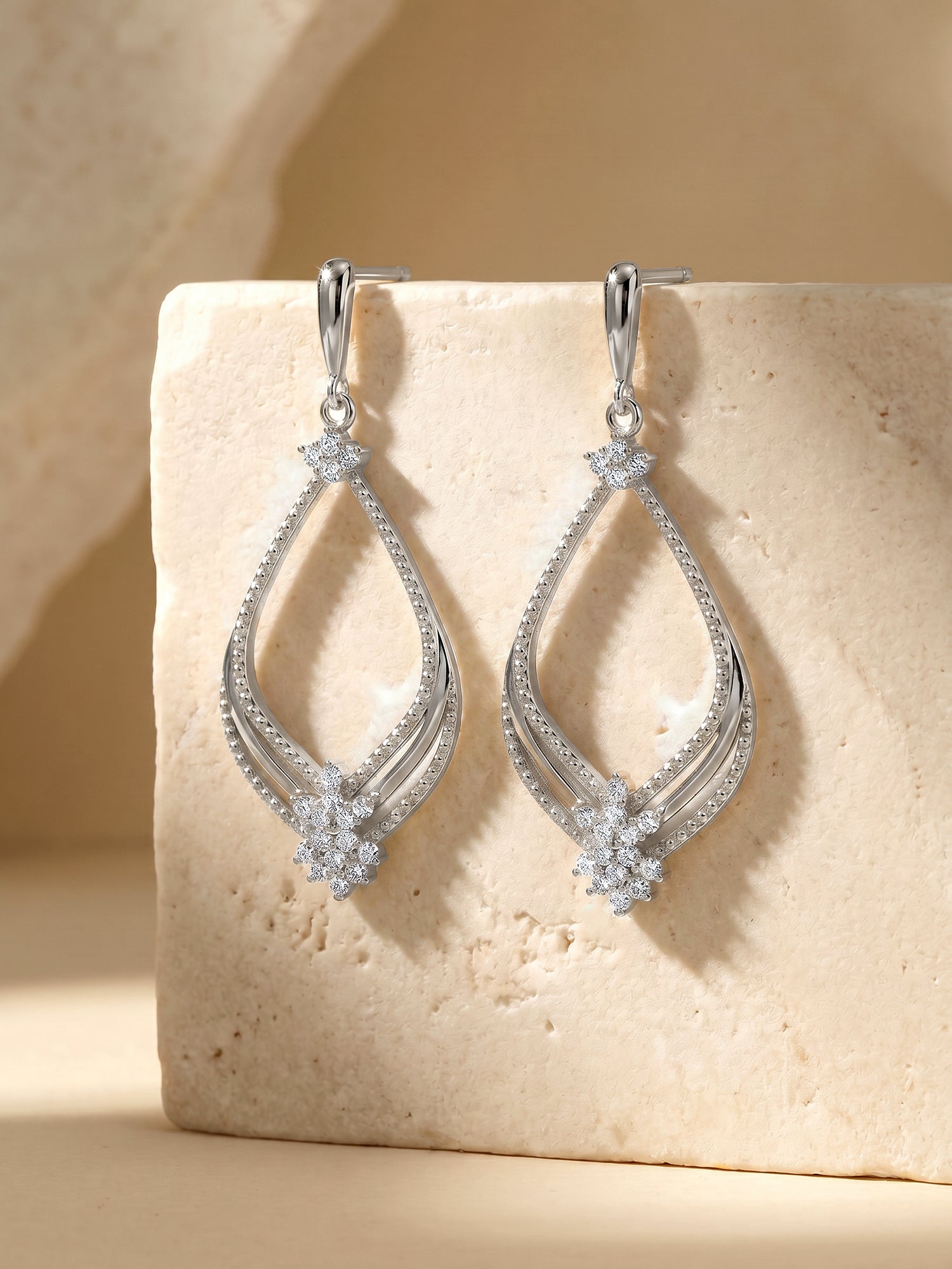 Silver Princess Earrings