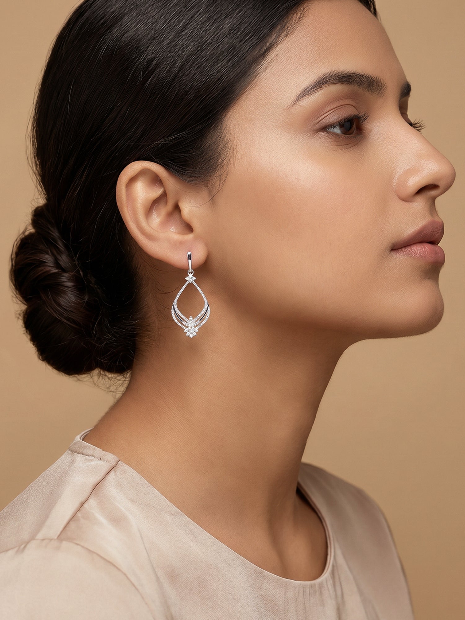 Silver Princess Earrings
