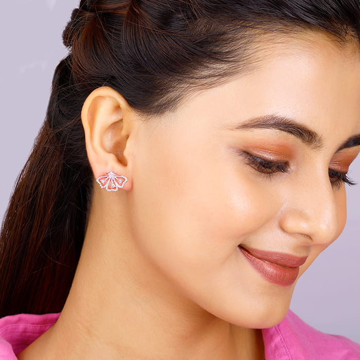 Bhumi Rose Gold Eyebright Convertible Earrings