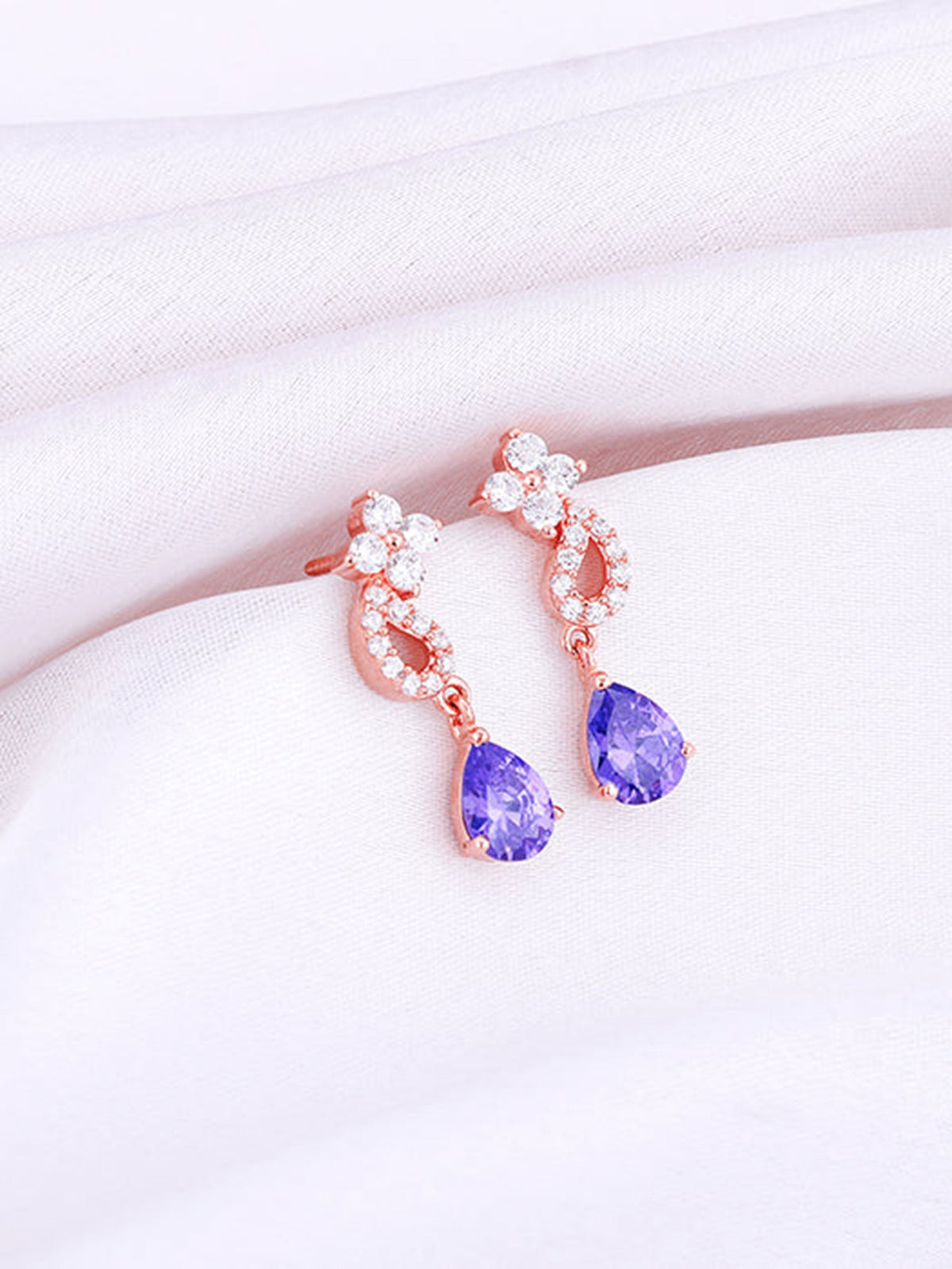 Rose Gold Bridal Celebration Earrings