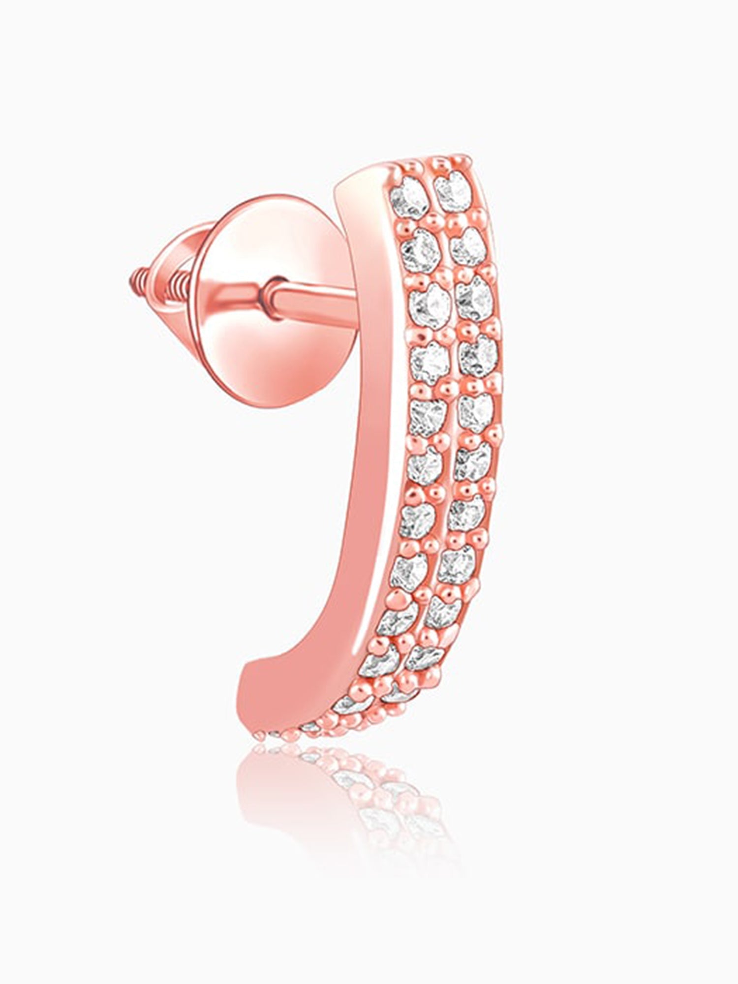 Rose Gold Slender Earrings