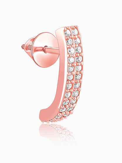 Rose Gold Slender Earrings