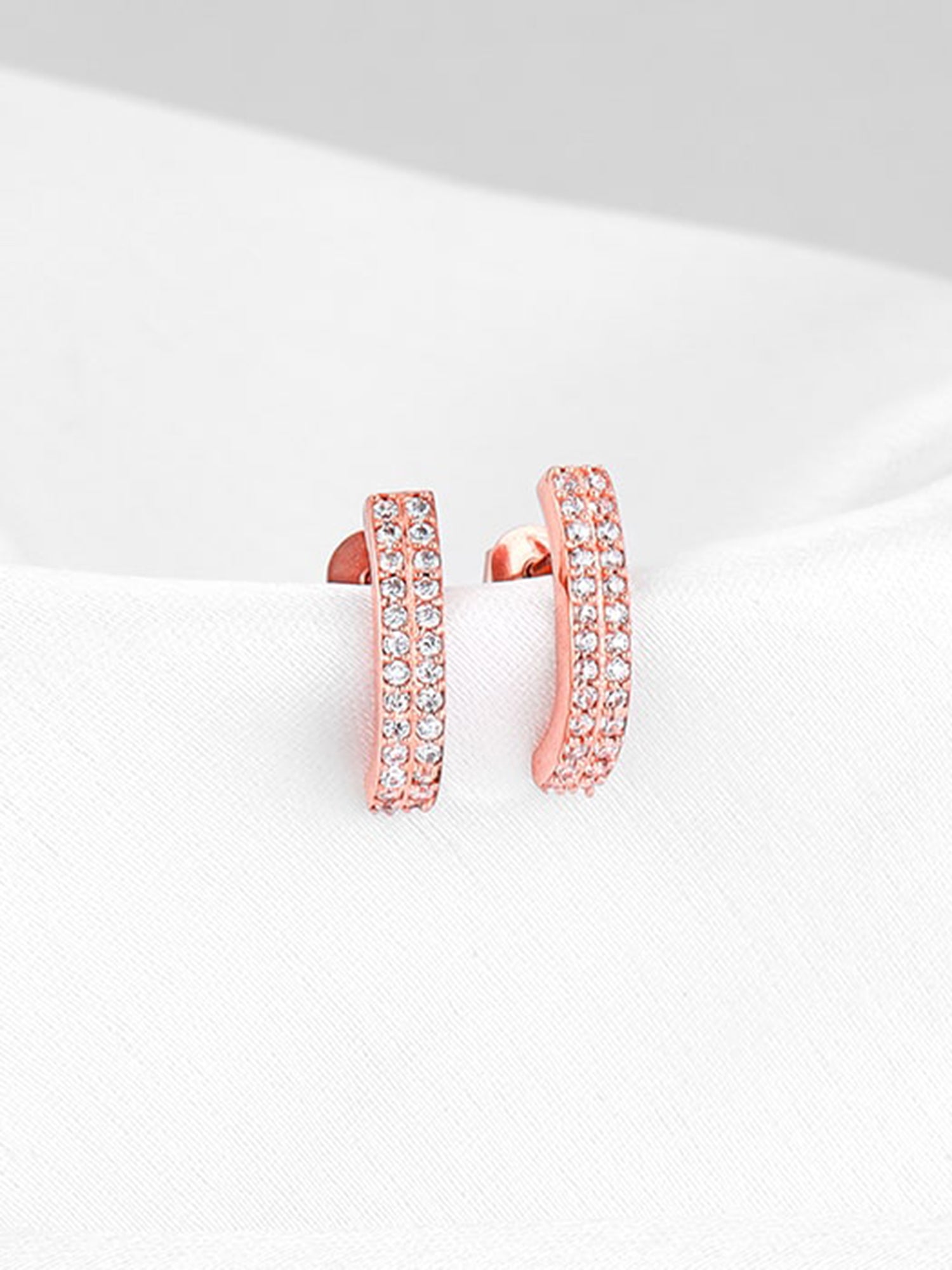 Rose Gold Slender Earrings