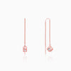 Rose Gold Cubic Crystal Earrings