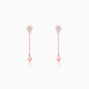 Rose Gold Swish of Shine Earrings
