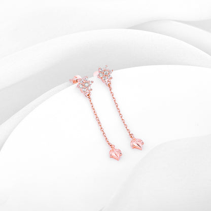 Rose Gold Swish of Shine Earrings