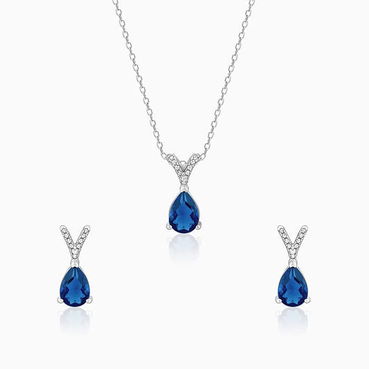 Silver Midnight Blue Set