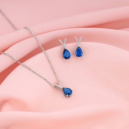 Silver Midnight Blue Set