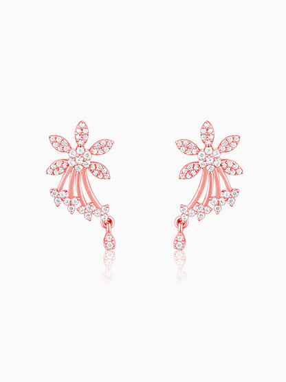 Rose Gold Wings of Shine Earrings