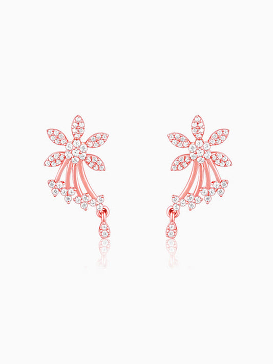 Rose Gold Wings of Shine Earrings