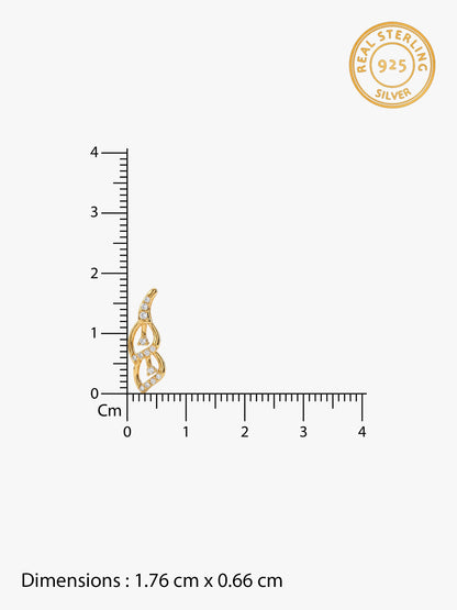 Golden Tiered Shine Earrings