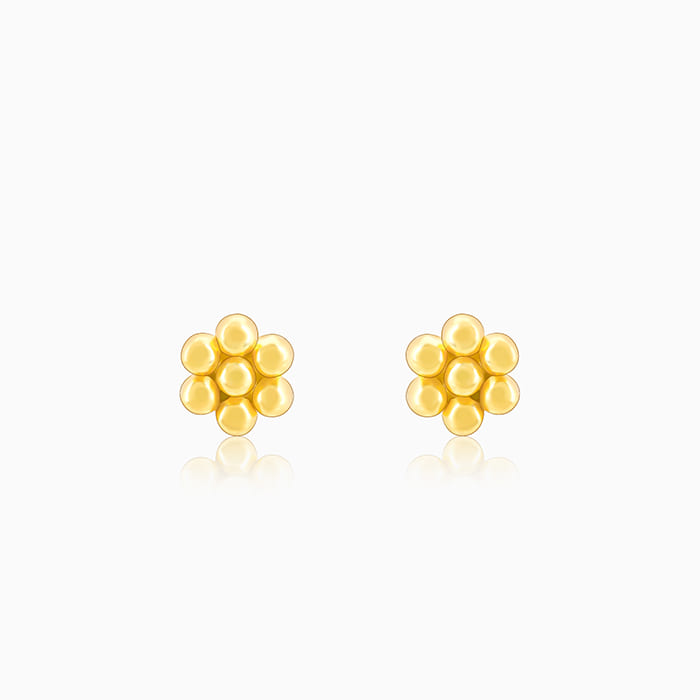 Golden Bead Earrings
