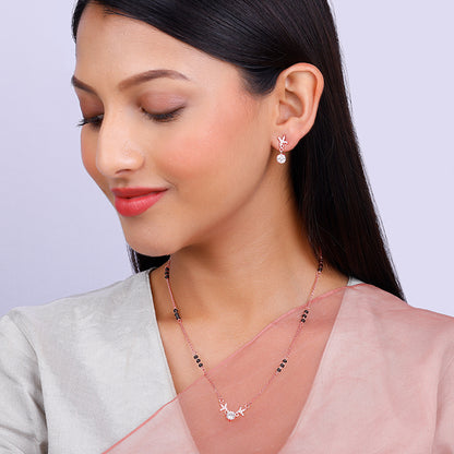 Rose Gold Dear Love Mangalsutra Set
