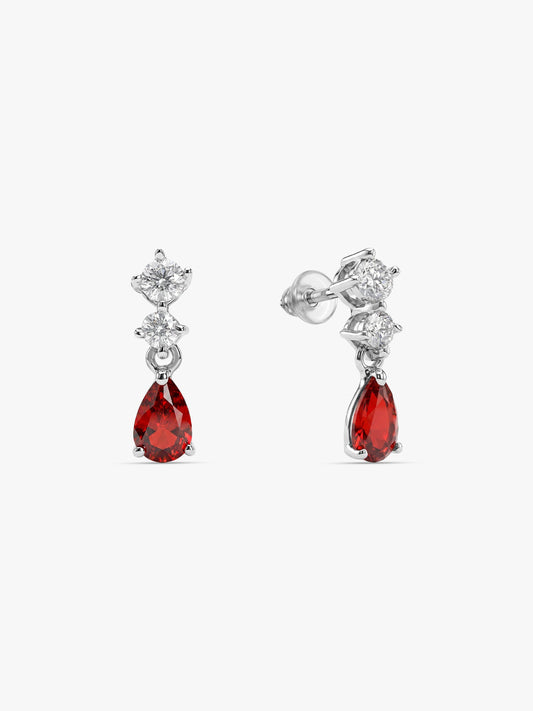 Silver We Fell in Love Earrings
